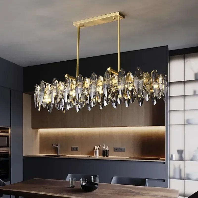 home decorationPendant lights, luxury crystal living room chandelier, dining room Pendant lamp, ceiling light, indoor lighting