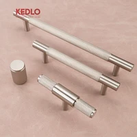 มือจับตู้ครัวแบบยาว KEDLO ทำจากทองเหลืองแท้ สไตล์ยุโรป หรูหราแบบเบาๆ ผิวสีนิกเกิลขัดเงา ขนาด 500 มม. สีเงิน 1