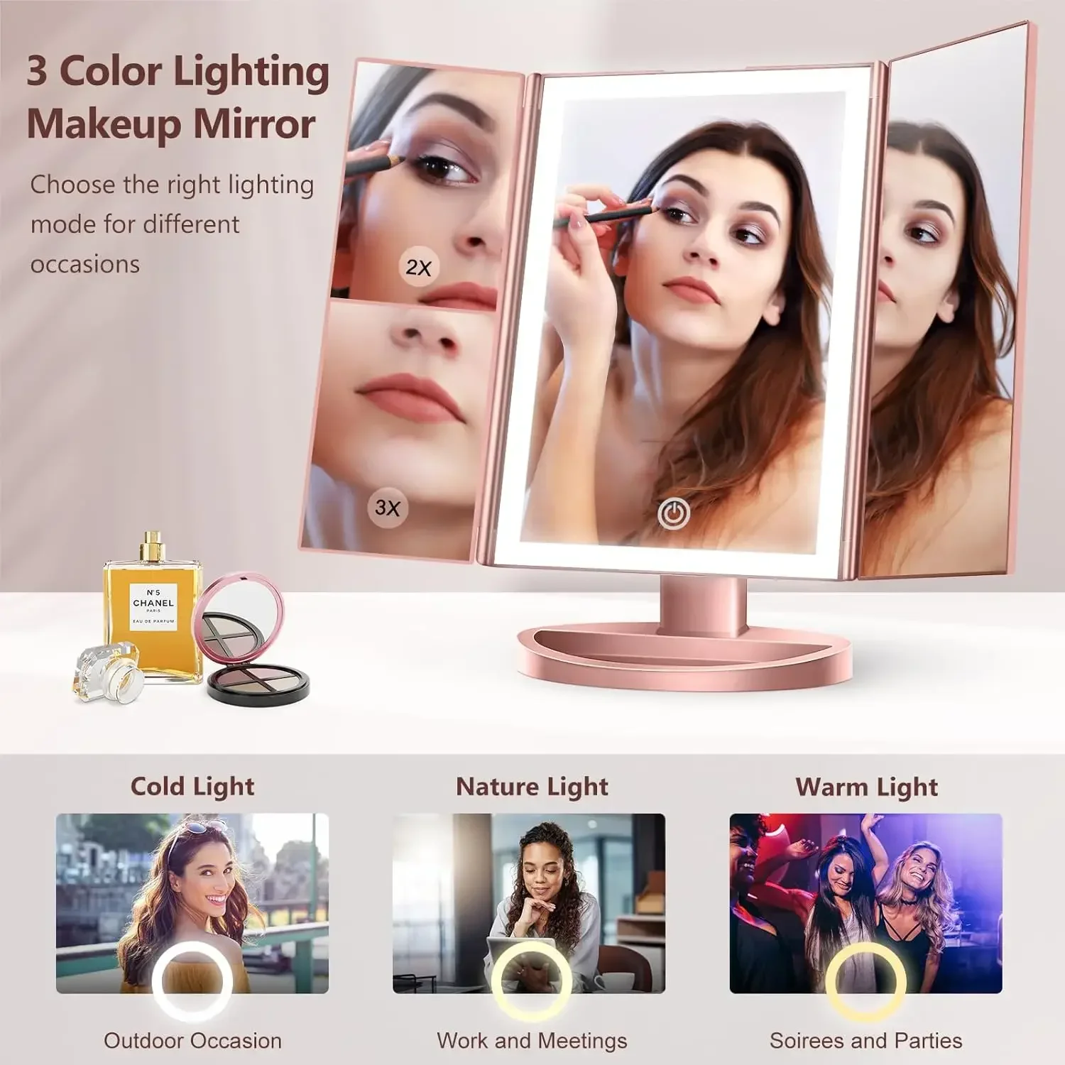 Ź ȭ LED ũ ſ, ġ ũ, USB , 180    귡Ŷ, 22 LED , 1x, 2x, 3x Ȯ