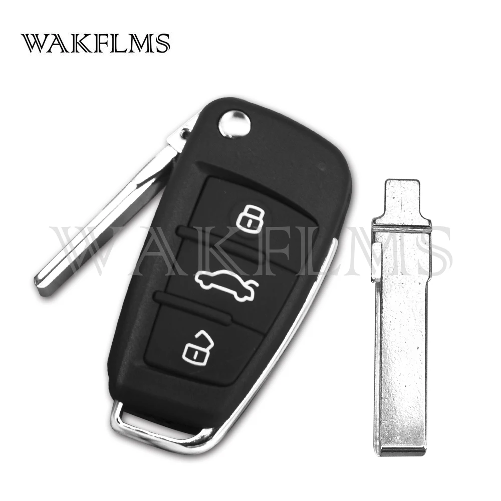 Updated 3 Buttons 433MHz ID48 Car Remote Key For Audi A3 S3 TT 8P0 837 220 D 8P0837220D DIY 2005 2006 2007 2008 2009 2010