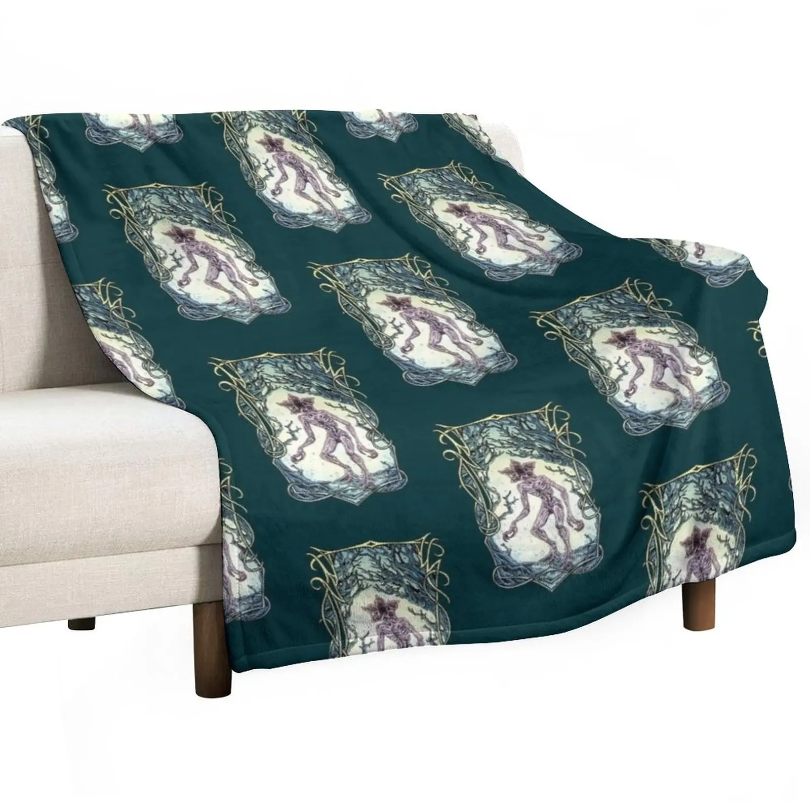

Demogorgon Throw Blanket Camping Blanket Blankets For Bed Polar blanket