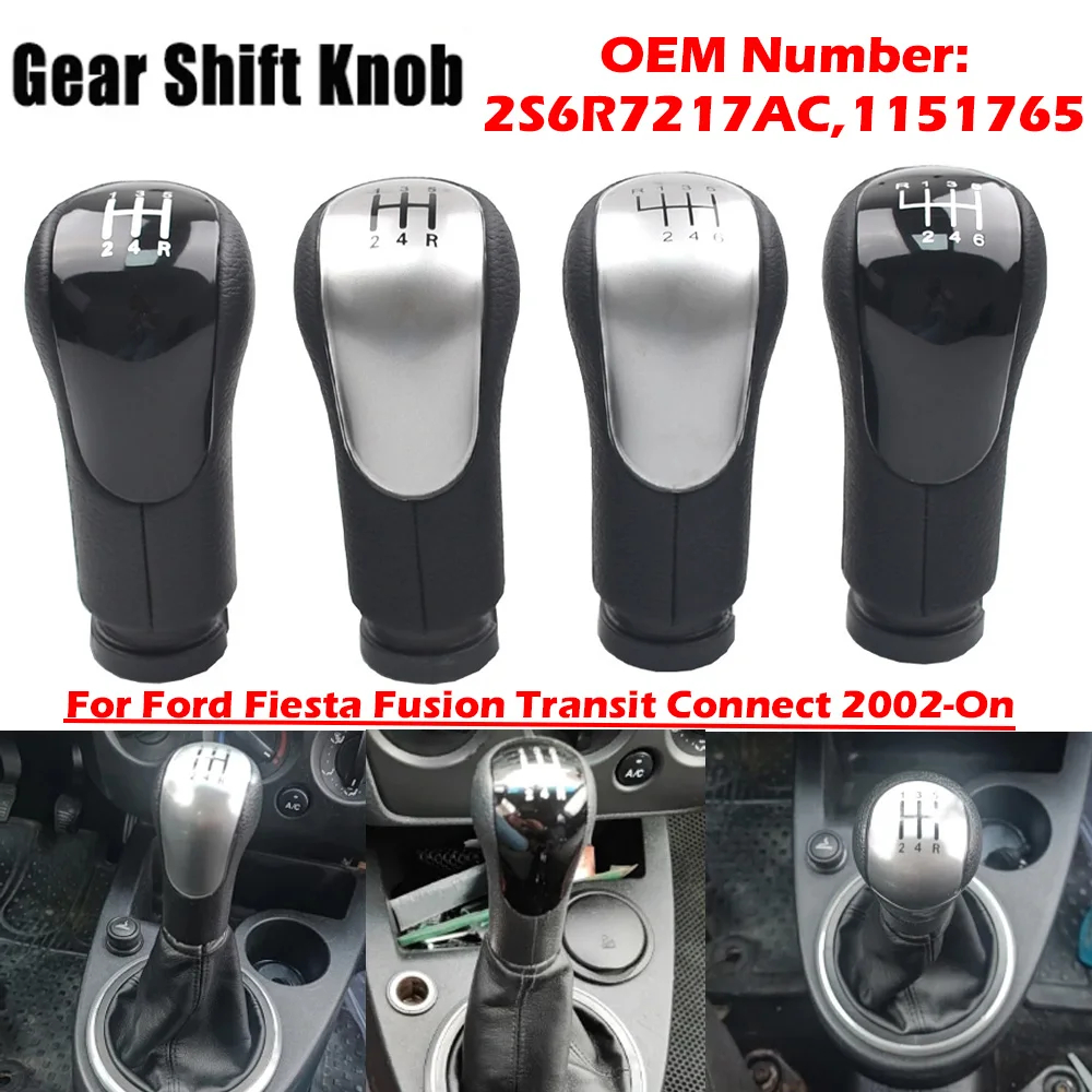 Nuova Manopola Del Cambio Del Cambio Per Ford Fiesta 2002 On Fusion 2002 On Transit Connect 2002 On Muslimate