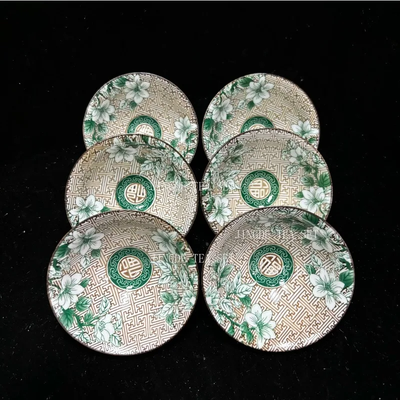 6 hand drawn blue and white porcelain tea cups Chinese ceramic tea bowls travel portable tea cups