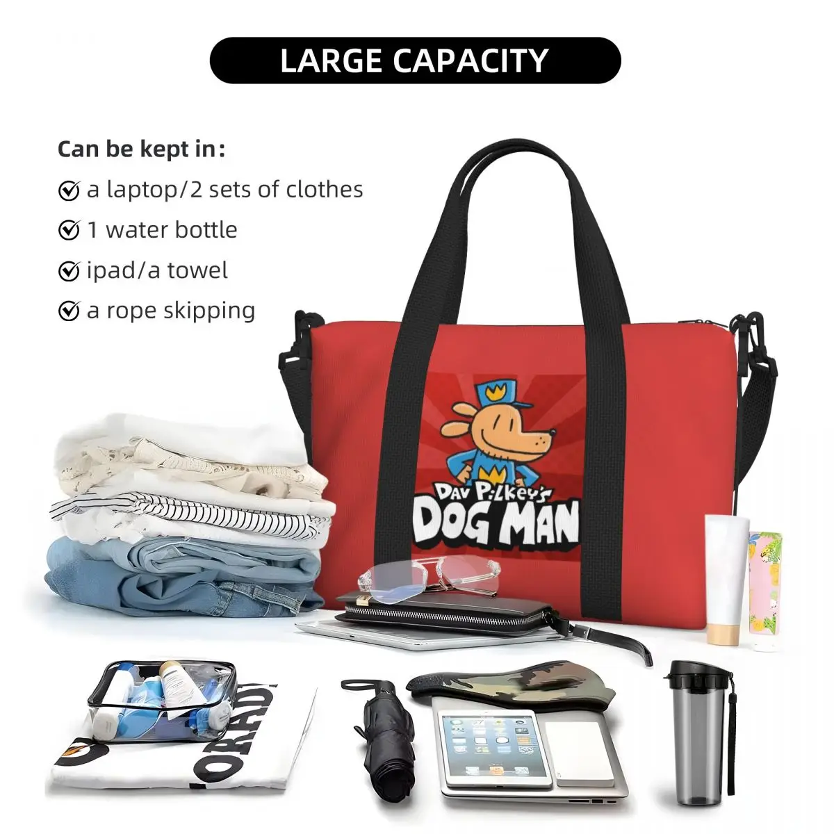 Dogs Man Grocery Tote Shopping Bags Women Large Capacity Beach Gym Travel Bags