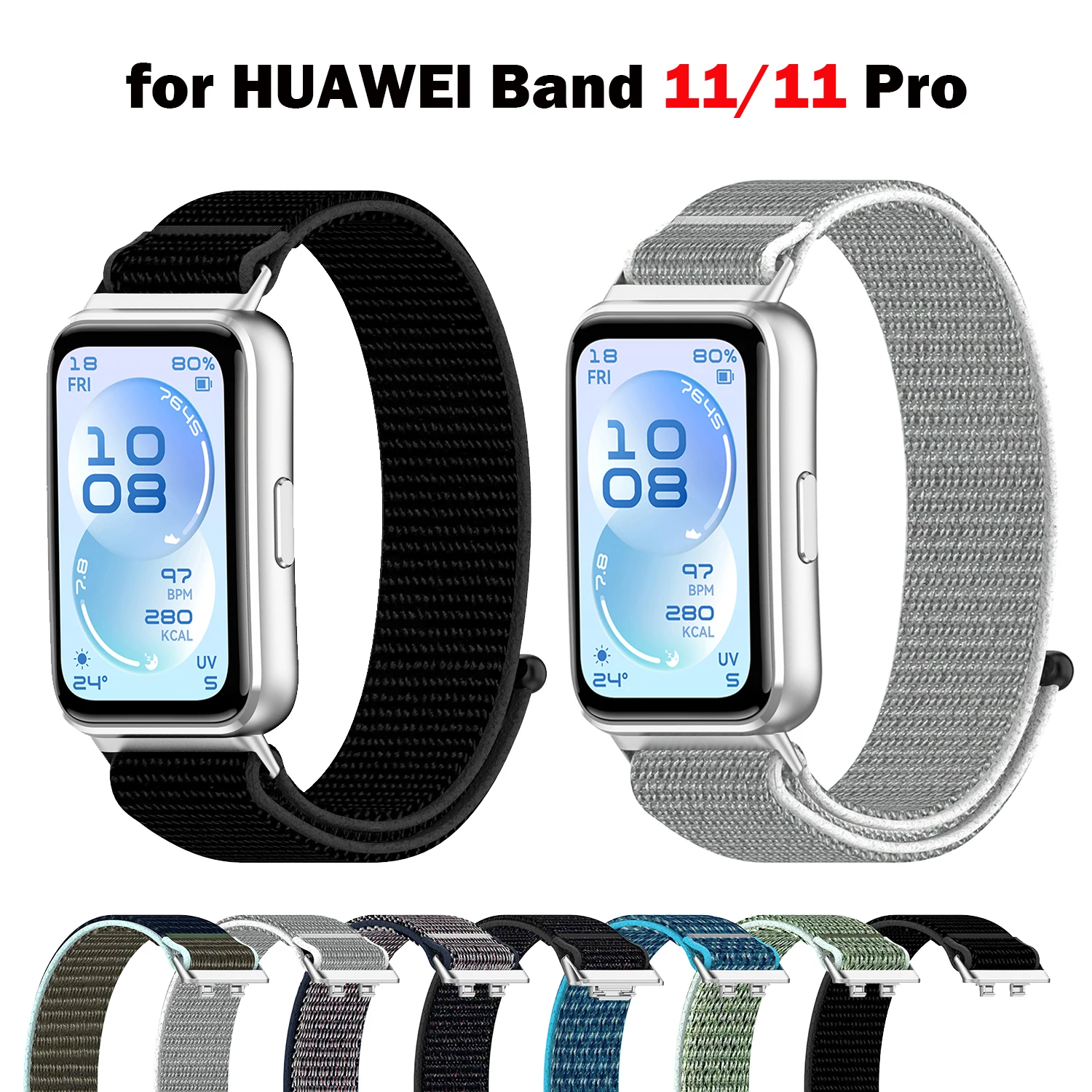 Breathable Velcro Strap Nylon+Metal Sport Bracelet Accessory