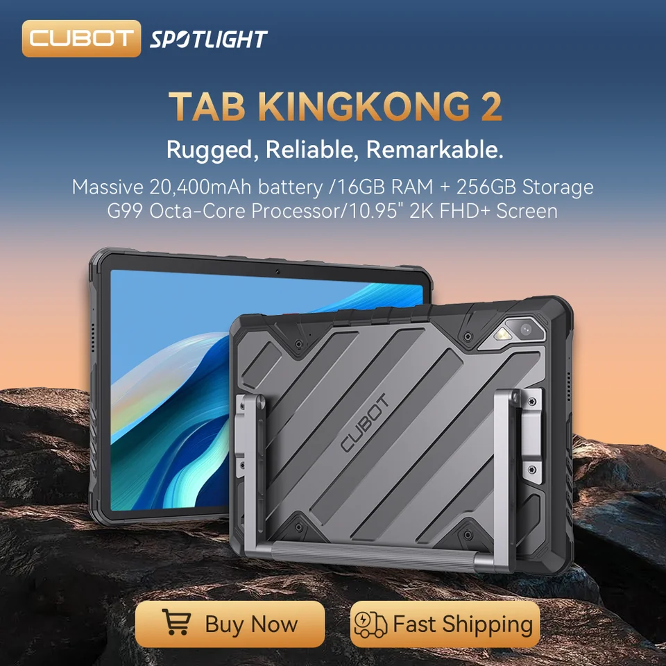 Cubot Tab KingKong 2, Rugged Tablet Android 14, Helio G99