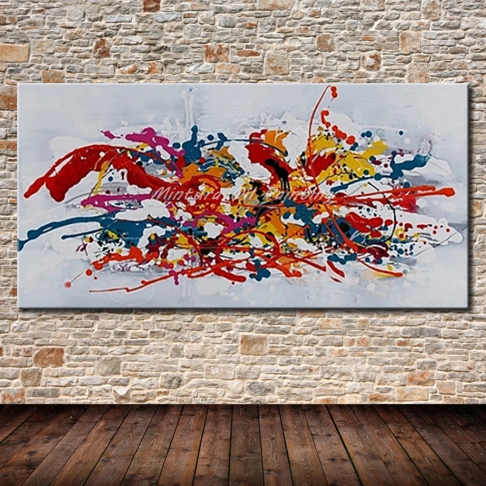 

Mintura Art Large Size Hand-Painted Abstract Oil Painting On Canvas,Modern Wall Art Picture for Living Room Home Decor No Framed