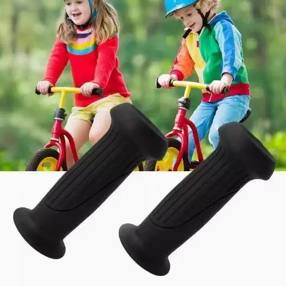 2Pcs Rubber Grip Handle Bike Handlebar Grips Cover Anti-skid Bicycle Tricycle Skateboard Scooter For Kids Girls Boys