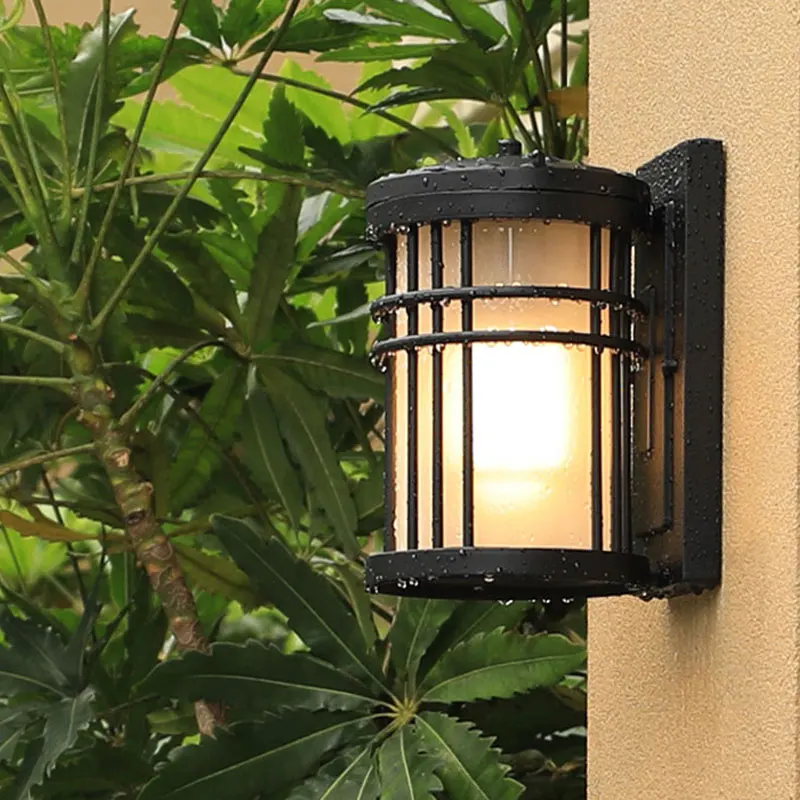 Outdoor Waterproof Wall Lamp Modern Villa Entrance Corridor Garden Lamps Retro Balcony Gate Terrace Lighting Fixture 3