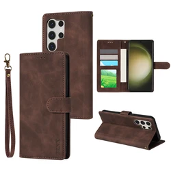 Leather Wallet Phone Case with Card Slot and Magnetic Stand - Galaxy S26 (Coffee)