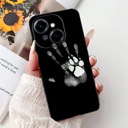 Fashion Cool Pattern Black Silicone Soft Phone Case for Tecno Spark Go 2025 (TPU - 852)