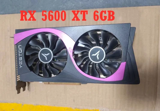 Scheda Grafica Rx 5600 Xt 6G D6 Per Schede Gpu Yeston Amd Radeon Rx5600Xt Da 6Gb 192Bit Usate