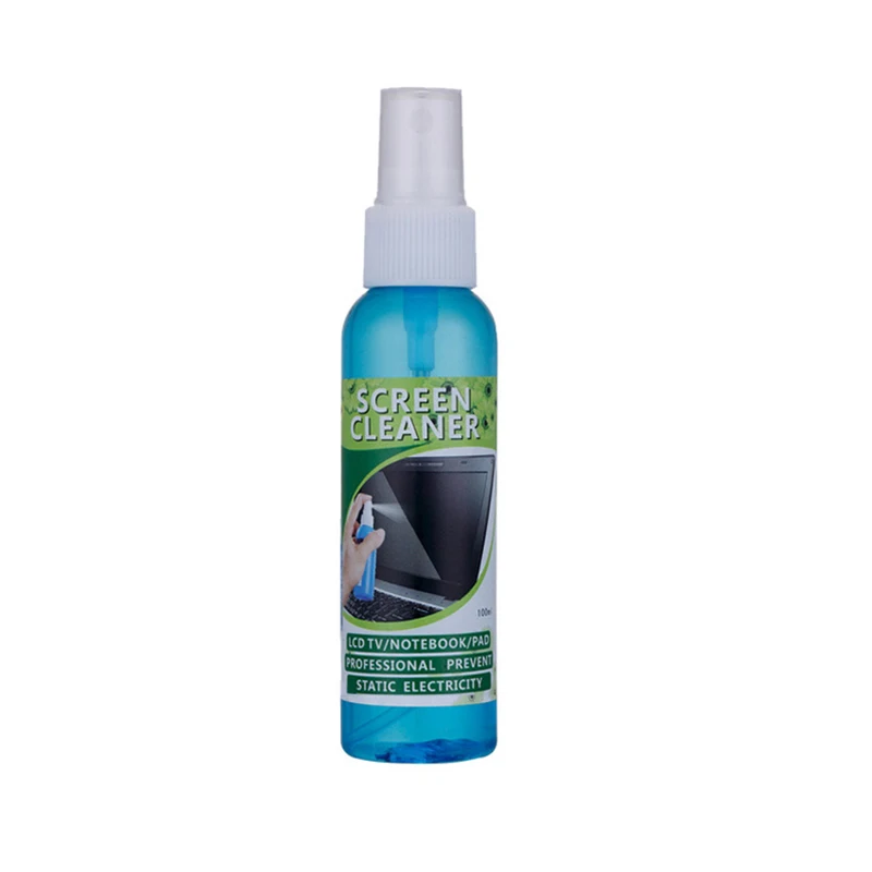 Screen cleaning kit liquid suitable for LCD TV, tablet, mobile phone, laptop, camera lens, CD cleaner, keyboard cleaning brush 4