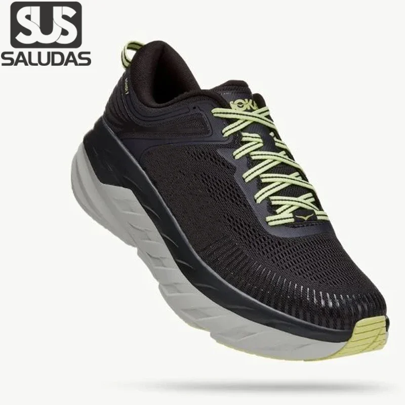 

SALUDAS Bondi 7 Running Shoes Cushioning Stable Running Shoes Suitable for Heavy Runners Breathable Mesh Upper Light Track Shoes