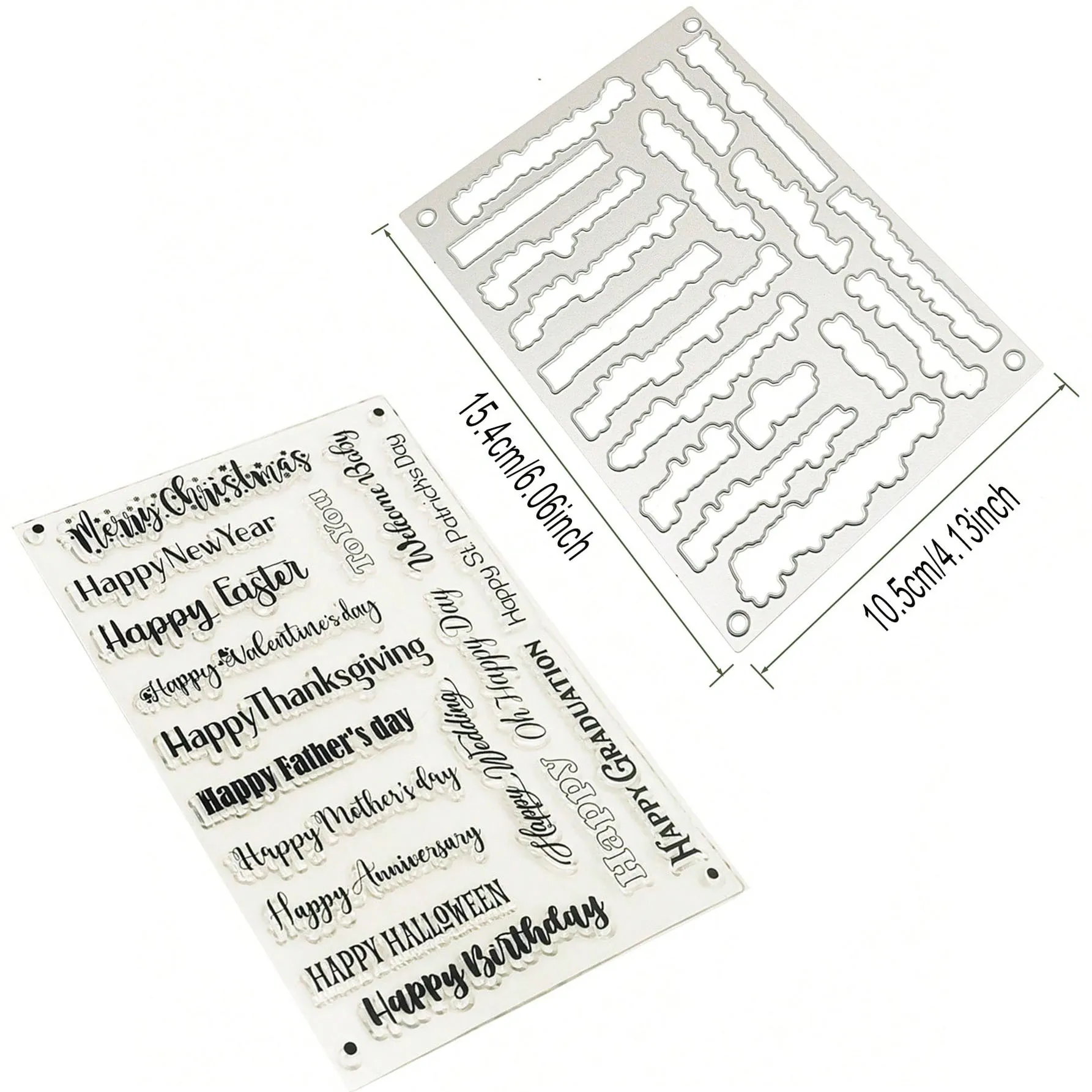 DzIxY Words I Love You Fustelle di Taglio in Metallo per Kit di Fare Carta Goffratura Die Tagli Scrapbook Macchina Stencil Tasche di Immagazzinaggio Forniture