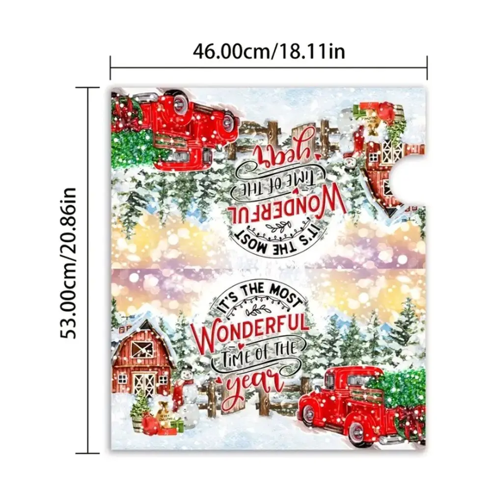 Christmas Snowman Christmas Mailbox Covers Magnetic Waterproof Letter Post Box Wraps Decor Snowy Snowflakes Winter Gnomes
