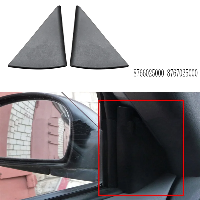 Unique Bargains Front Right Door Mirror Corner Fender Triangle Cover No.861902S000 For Hyundai Tucson 2010-2015 Plastic