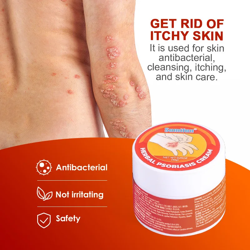 Psoriasis Cream Dermatitis Eczematoid Ointment Antibacterial Anti Itching Rash Urticaria Plaster Skin Care Cream medical 10g