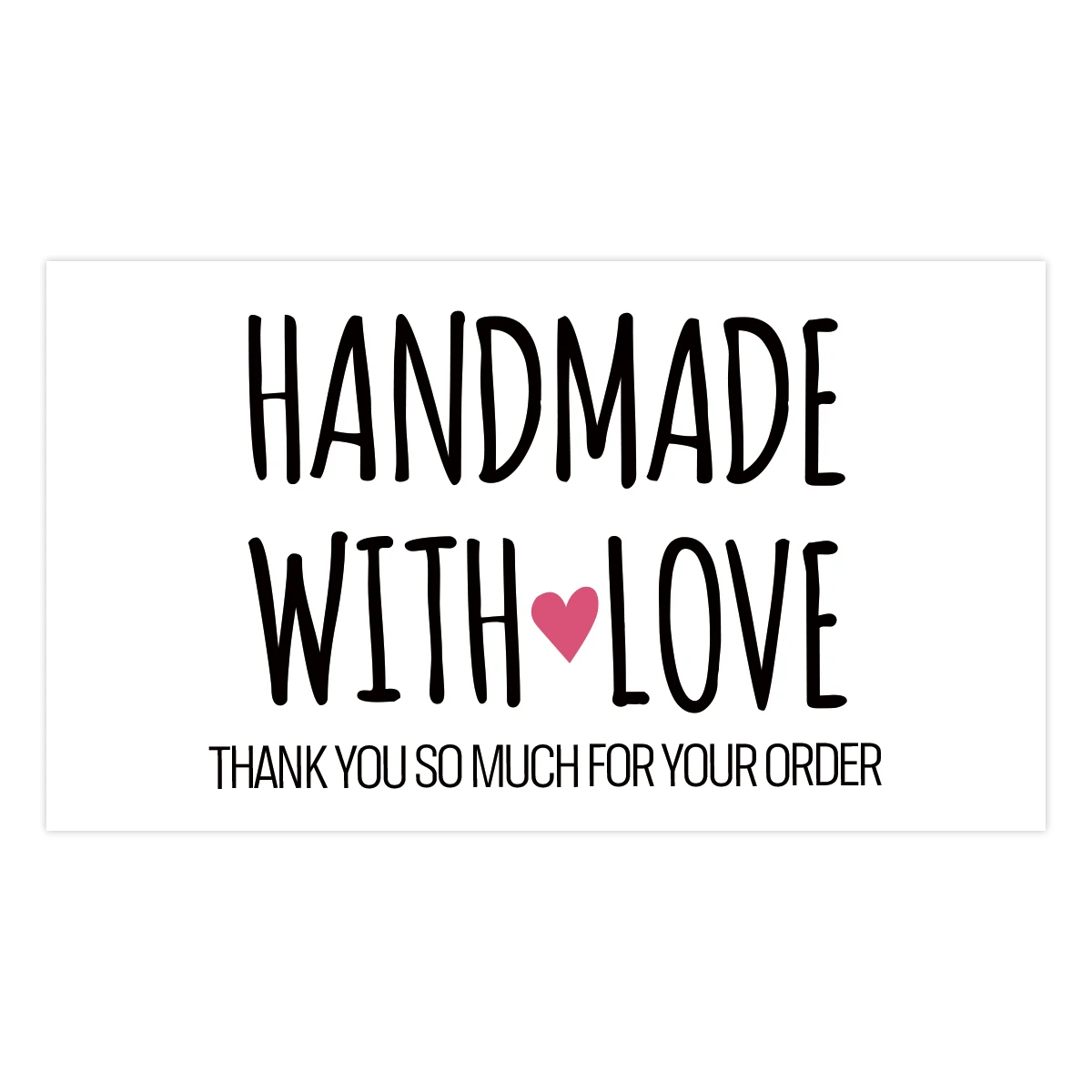 50 Stück/Packung Dankeskarten mit Blumenthema, handgefertigt mit Liebe, Dankeskarte für kleine Unternehmen, Party-Nachrichtenkarte, Papier-Dankkarte – Detail 11