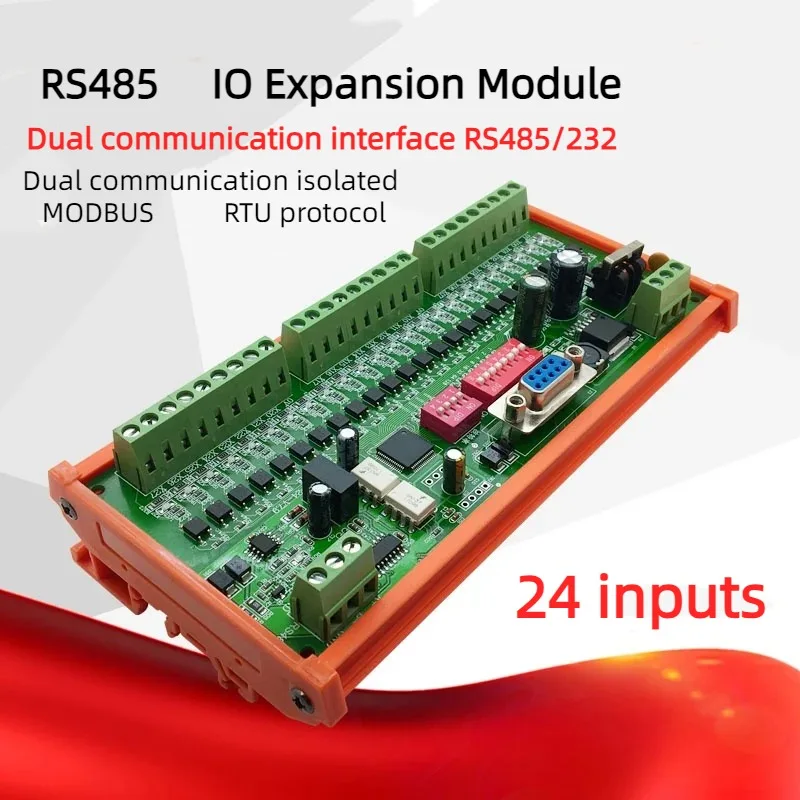 

I-24 RS485 Входное расширение дистанционный модуль ввода-вывода Модуль Modbus RTU последовательное расширение ввода-вывода