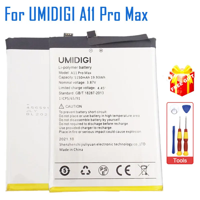 

Новый оригинальный внутренний аккумулятор UMIDIGI A11 Pro Max, Сменный аккумулятор для сотового телефона, Сменные аксессуары для UMIDIGI A11 Pro max