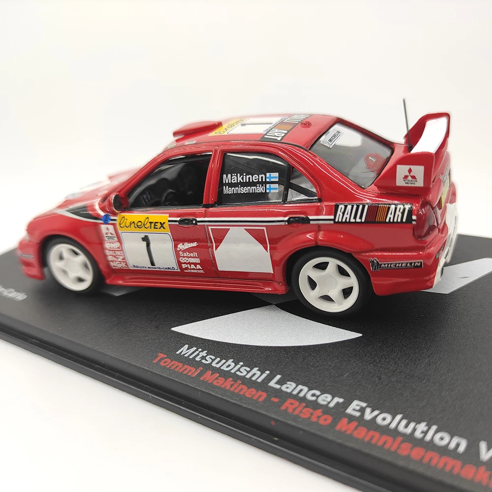 Salvat RMX19 – Mitsubishi Lancer Evolution VI 1999 Makinen #1, Échelle 1/43, Modèle WRC Mexique
