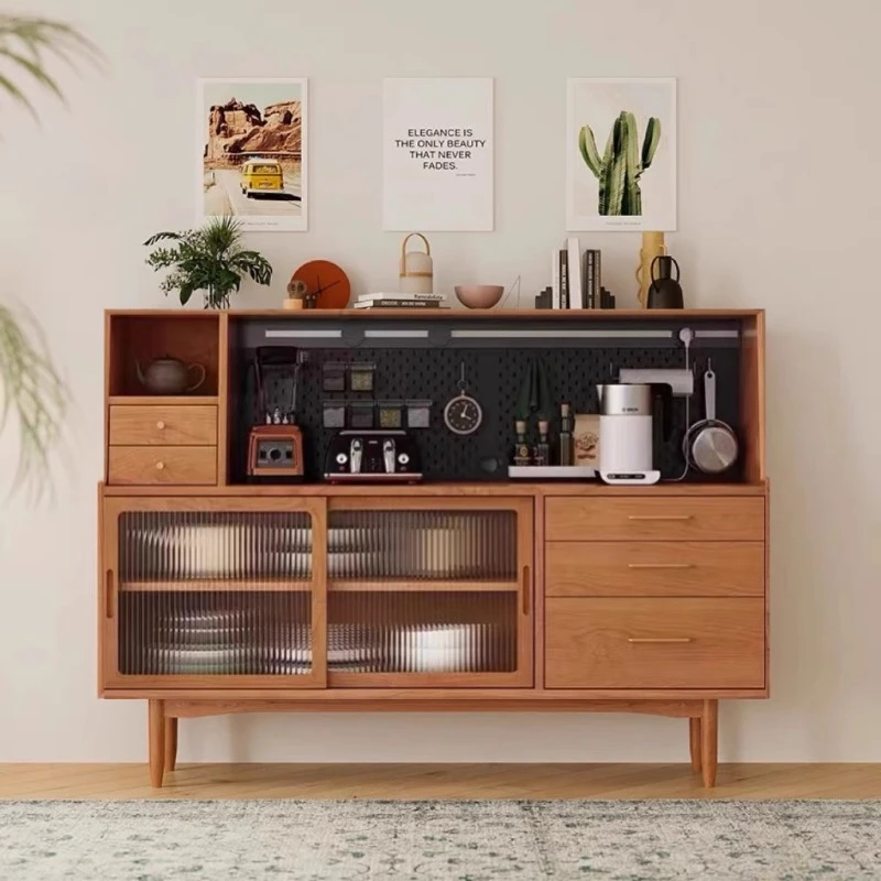 Nordic Solid Wood Sideboards Modern Storage Vestibule Kitchen Cabinet et Chest of Drawers Dining Room Furniture Comedor FYSB