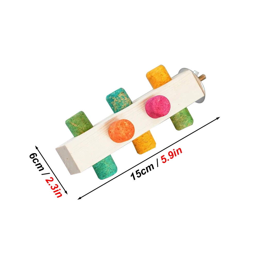 Parrot Chewing Bird Toy Play Stand Intelligence Emotions Toy Cork Treasure Game Puzzle Training Toys for Birds Lovebirds 1pc