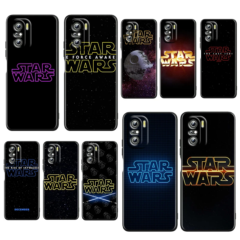 

Star Wars Cool Logo For Xiaomi Redmi K50 K40 Gaming K30 K20 Pro 5G 10X 9T 9C 9A Soft Silicone Black Phone Case Fundas Coque Capa