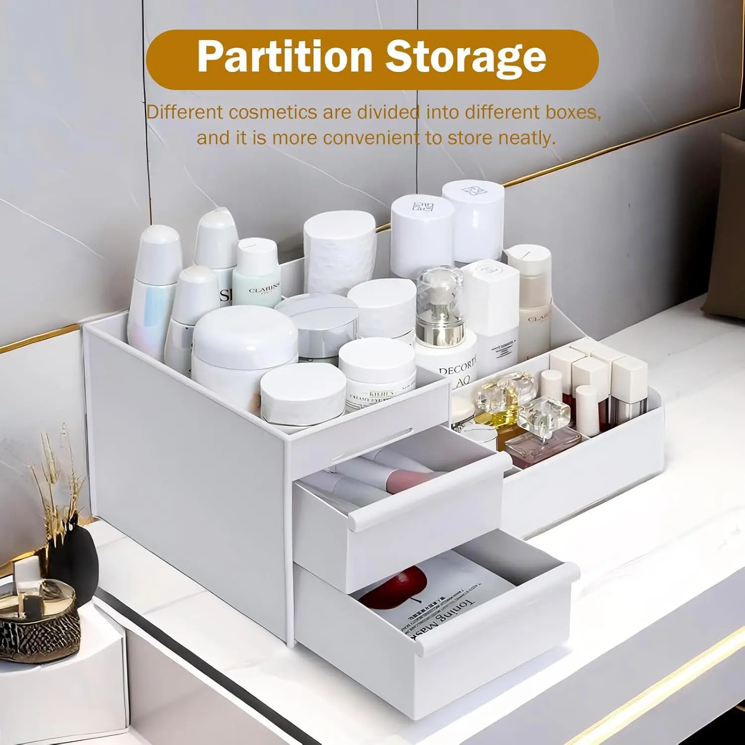 Makeup Organizer Drawers Desktop Storage Box for Cosmetics Lipstick Brushes Lotions Eyeshadow makeup organizer makeup storage box cosmetic storage box
