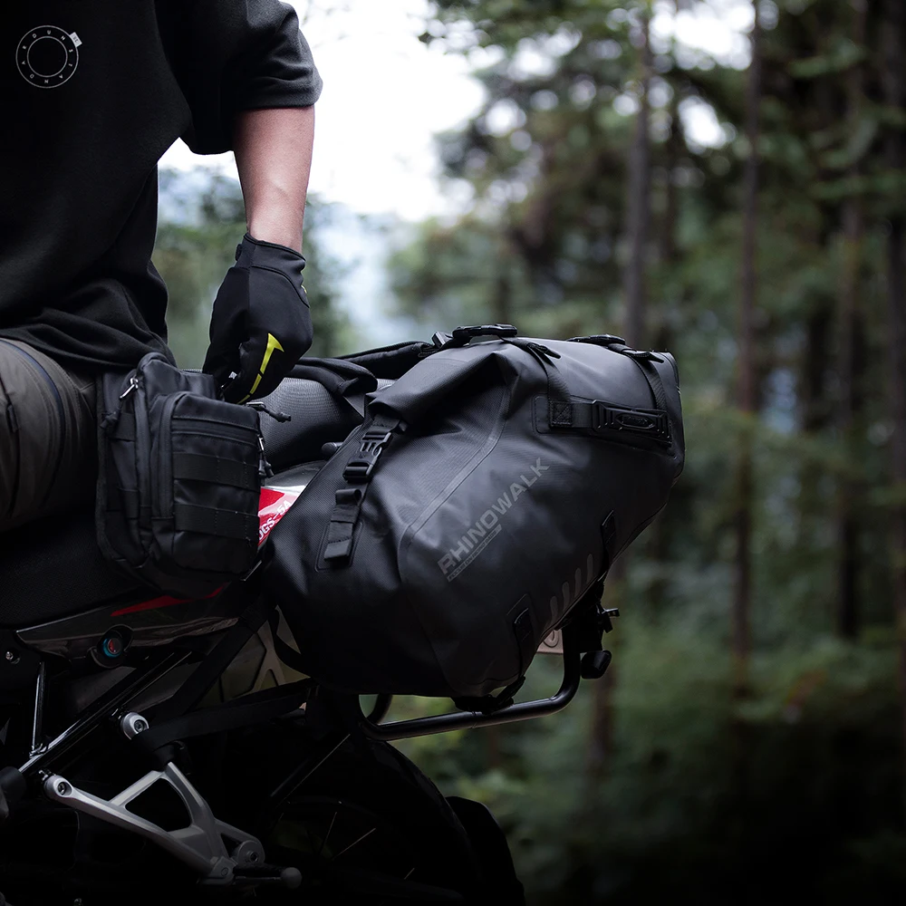 Borsa Da Serbatoio Moto Impermeabile Grande Capacità 29x29x21 Cm - Per Casco E Oggetti, Con Cinghie, Antiscivolo, Adatta A Moto E Cross