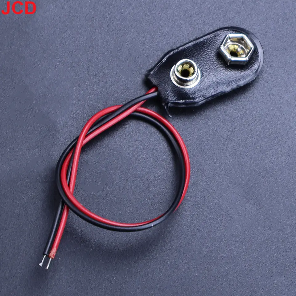 5pc 9V Battery Connector Power Clips DC Jack Male Female Alligator Snap Adapter Wire Holder Cable 9 Volt Lead Socket Plug Barrel image 11