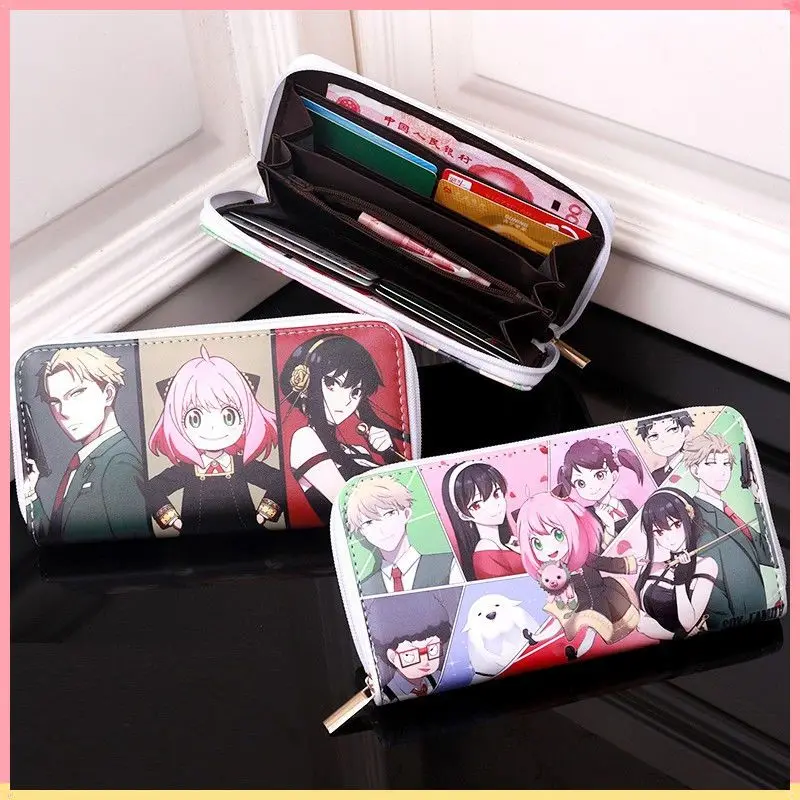 

Anime SPY x Family Yor Forger Anya Forger Loid Forger Cosplay Pu Cartoon Cute Zero Wallet Long Wallet