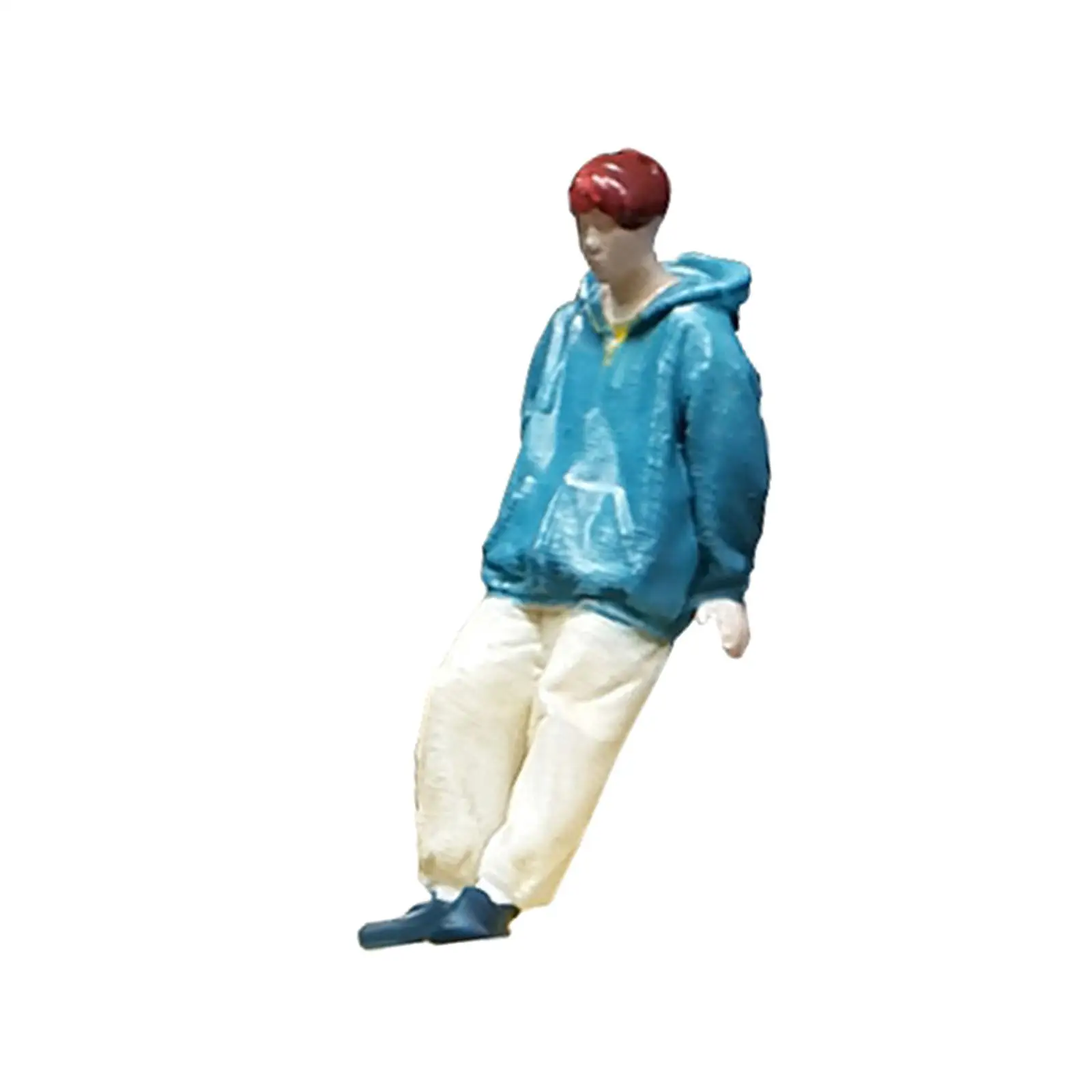 

1/64 Resin Boys Model Street Figure Scene Props Tiny People Model for Scenery Landscape