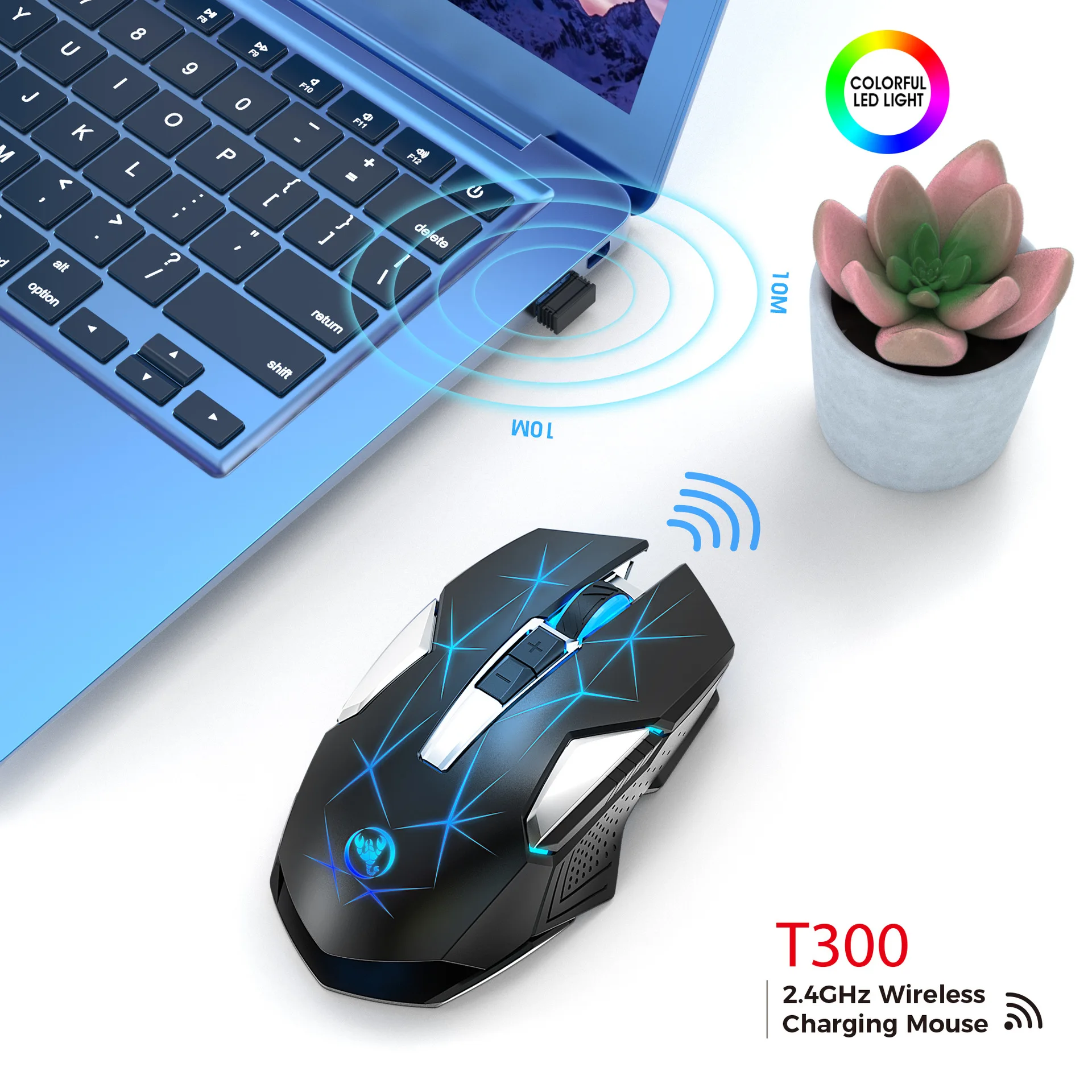 cool computer mouse Mouse Wireless Mouse 2.4G Gaming Mouse 2400DPI Optical 6 Buttons Mouse For MacBook Tablet Computer Laptop PC Wireless Mouse Mice small computer mouse