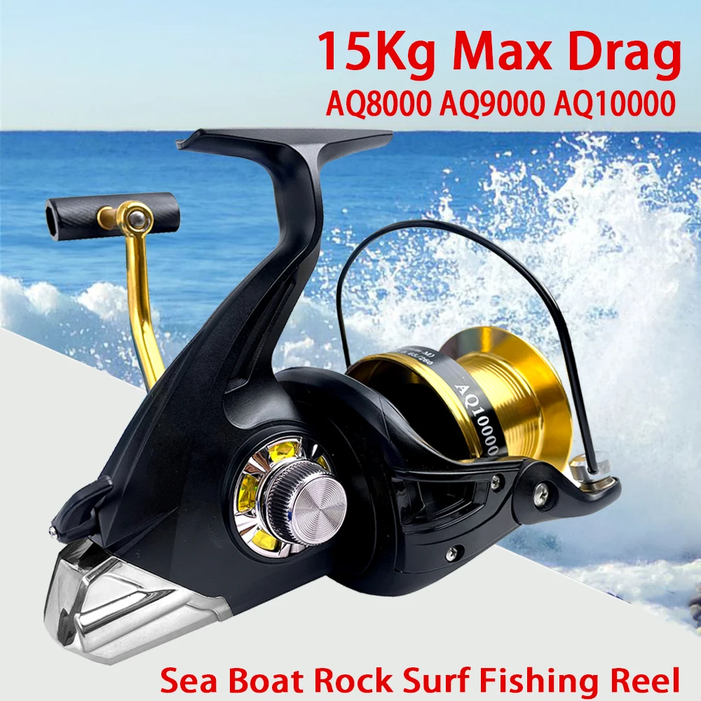 

New Long-distance Large Reel Anti-saltwater Fishing Reels Super Strong Carp Fishing Feeder Spinning Wheel 8000 9000 10000 Series