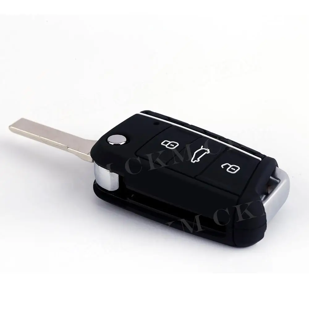Car Accessories Silicone Car Key Cover Case for Volkswagen VW Golf 7 MK7 Car Accessories Key Cases 3 Buttons Remote Control Protector Cover