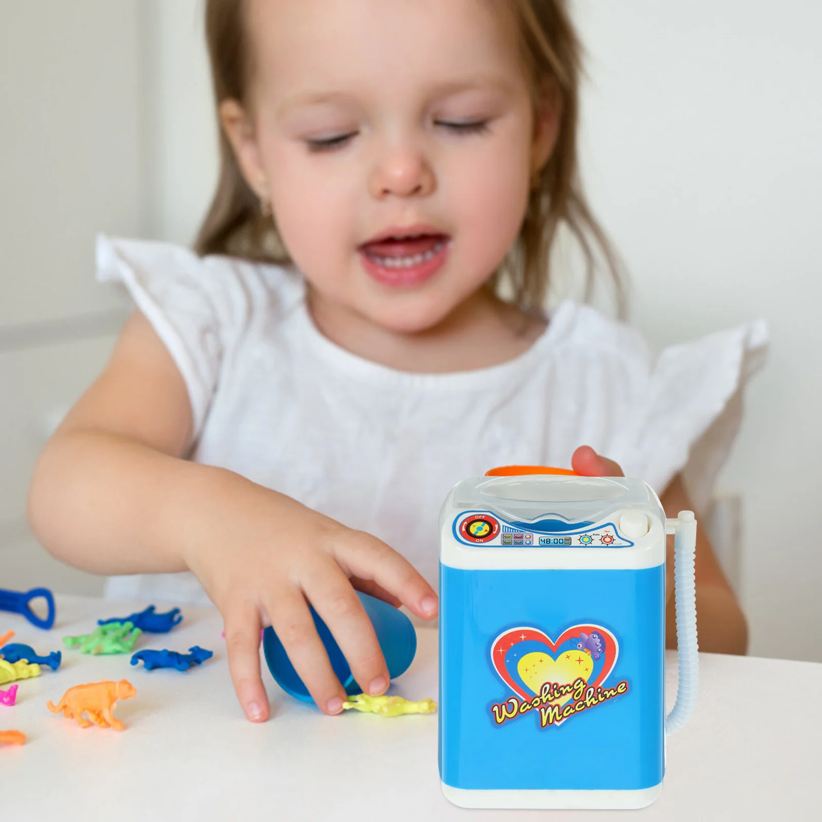 Toy Simulation Washing Machine Kids Playing House Prop Props Appliances Plaything Electric Child