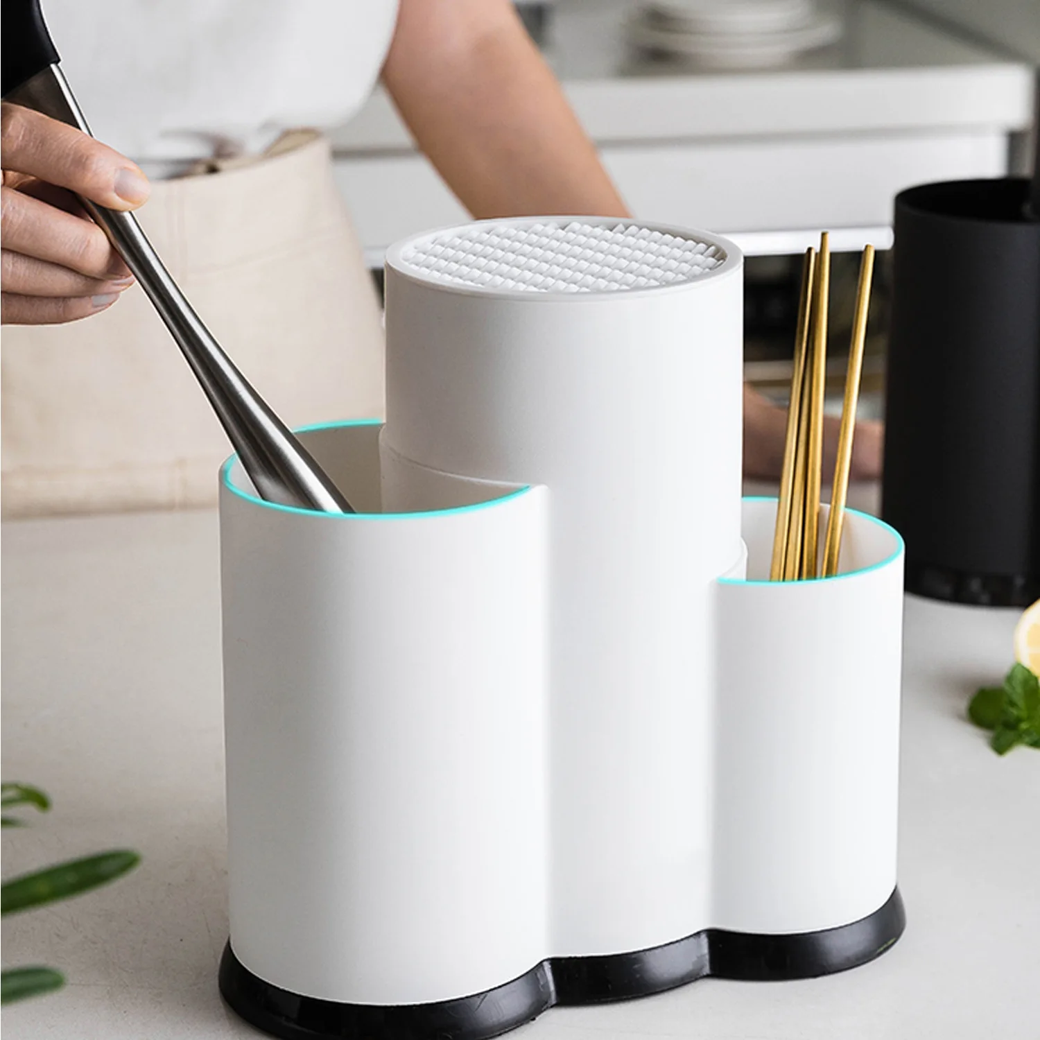 New Storage Rack Knife Holder Multi-Functional Household Tableware Storage Rack Kitchen Storage Tools 3