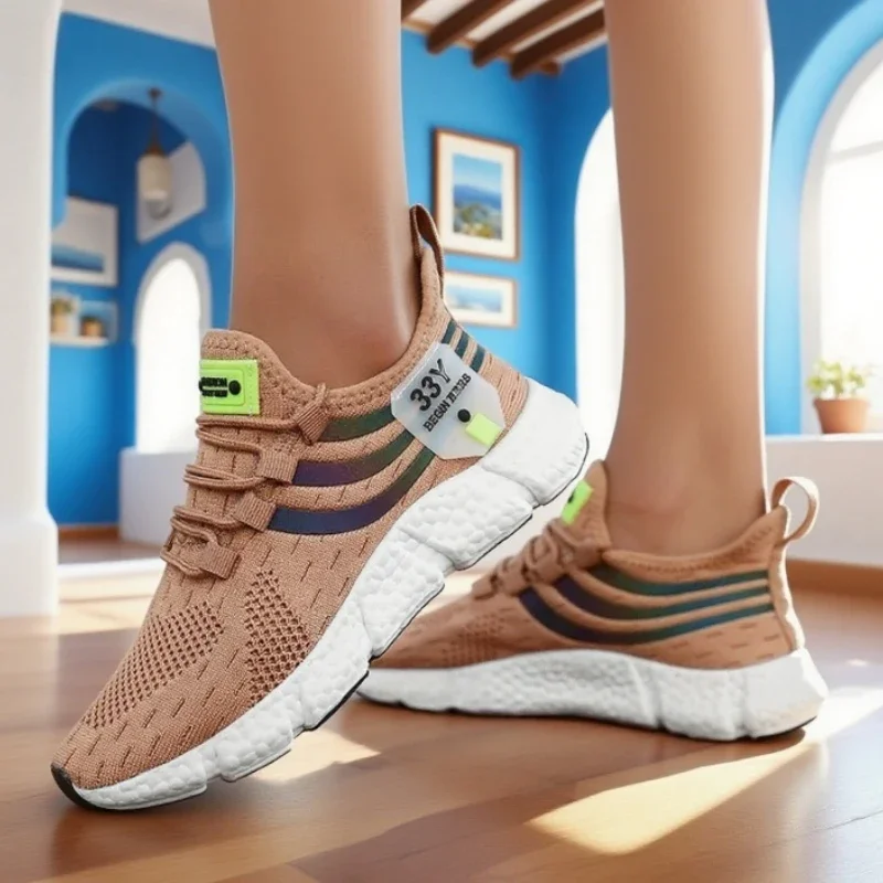 Women's Sneakers Breathable Comfortable Fashionable Running Shoes Outdoor Non Slip Tenniscasual Light Platform Walking Shoes