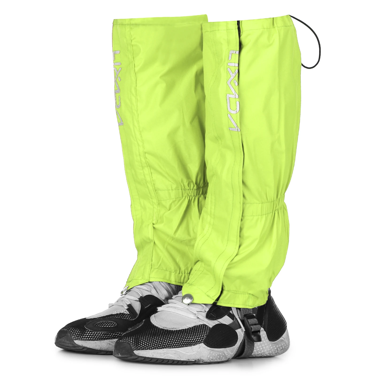 Lixada 1 Paar Gamaschen Outdoor Unisex Reiß verschluss Verschleiß und wasserdichte Stoff Gamaschen Leggings Abdeckung für Radfahren Snowboarden – Detail 11