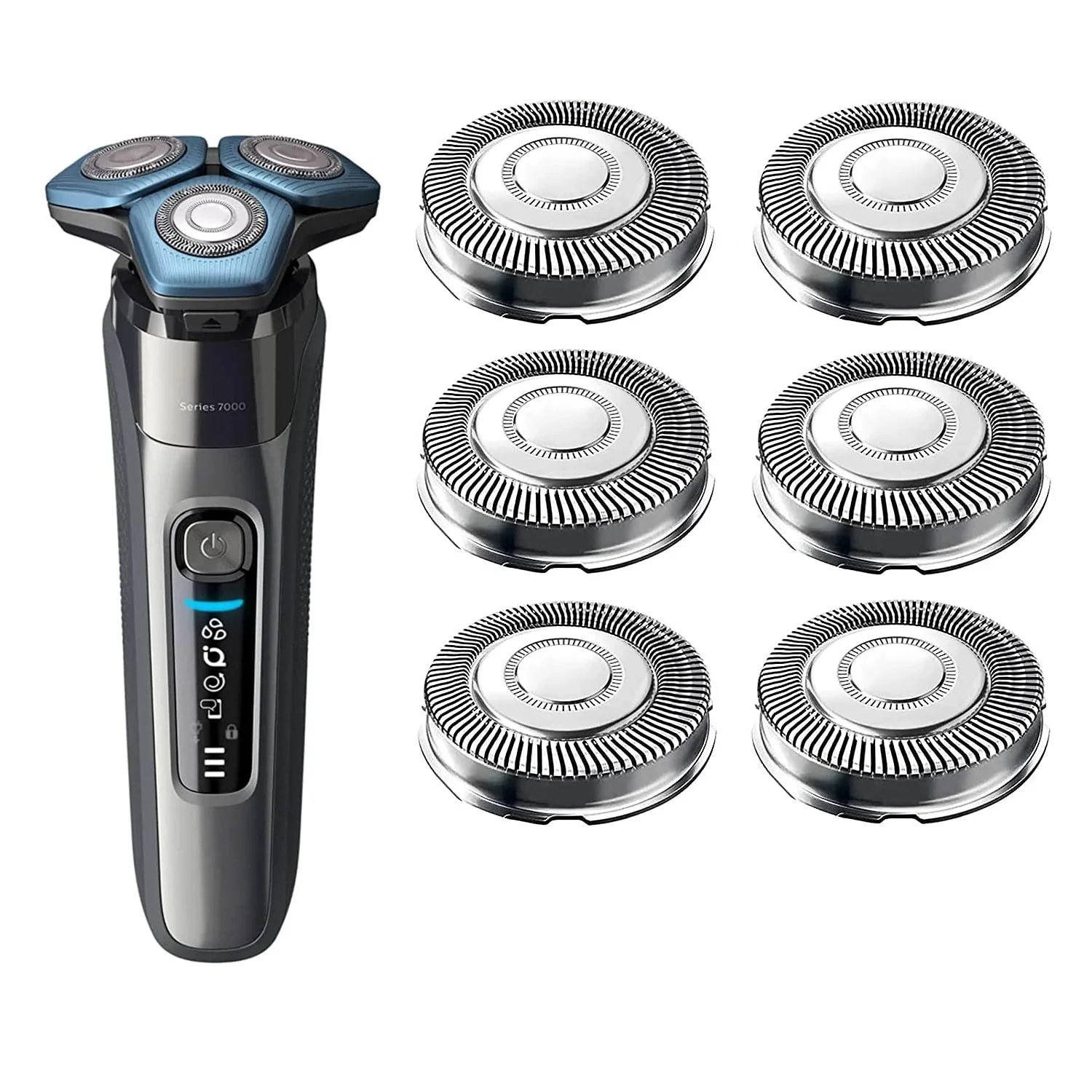 SH71 Replacement Shaving Heads for Philips Norelco Shaver Series 7000 and Angular-Shaped Series 5000, SH71/52
