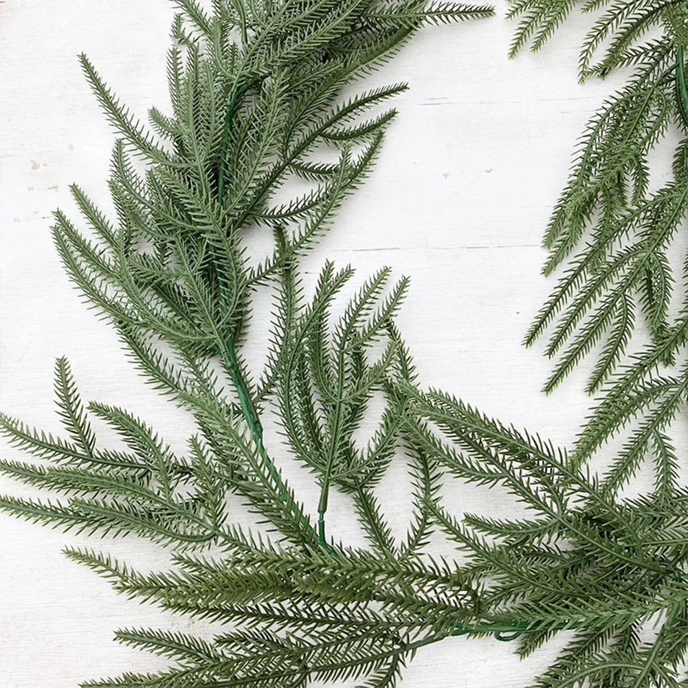 200CM Weihnachten Künstliche Kiefer Girlanden Realistische Winter Grün Kiefer Girlande Für Home Hochzeit Weihnachten Party Decor – Detail 11