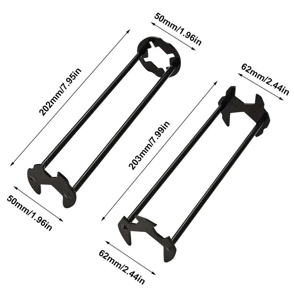 1/2 PCS Basin Wrench 7 Sizes Sink Wrench Four-Jaw Hex Under Sink Wrench Faucet Tool Multifunctional Steel for Bathroom Kitchen