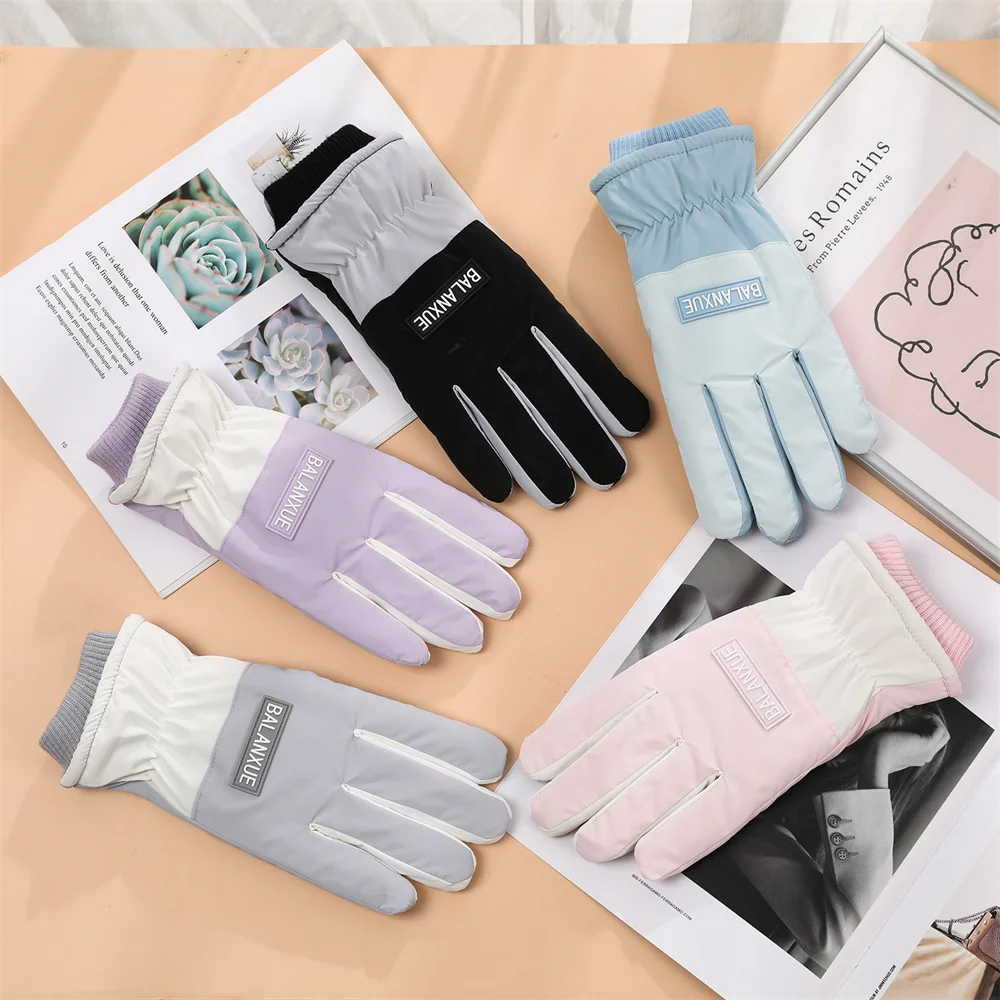 Winter Ski Gloves Men Waterproof Warm Snowmobile Gloves Women Thicken Thermal Snow Gloves With Touchscreen Function 6