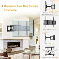 Adjustable Wall Mount TV Bracket for 26-60 inch OLED, LCD, LED tilt TV wall mount Full-motion TV Stand VESA MAX 400x400mm 40kg - Image 4