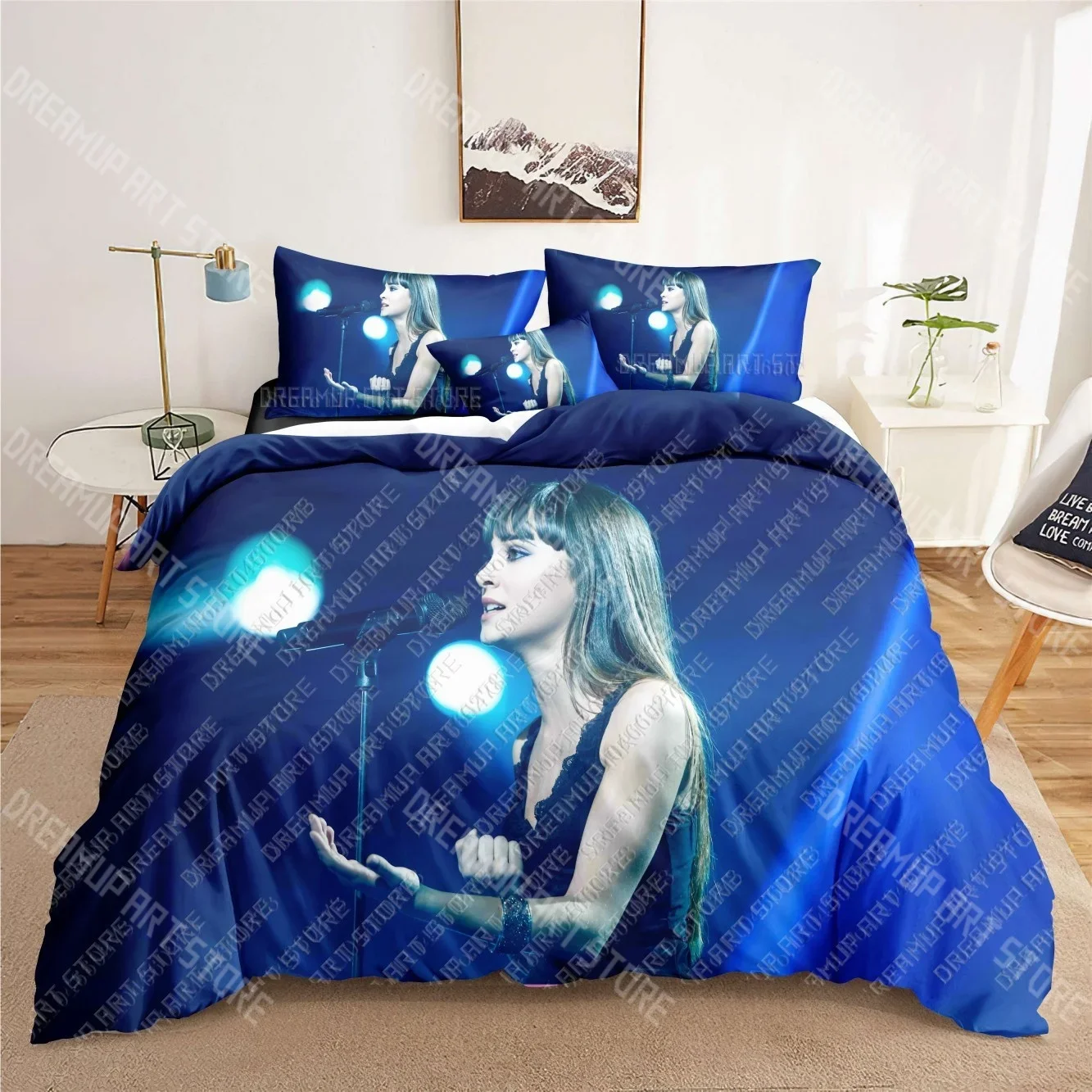 Aitana star 3D 침구 세트 인쇄 이불 커버 성인_어린이 침대 이불 생일 선물