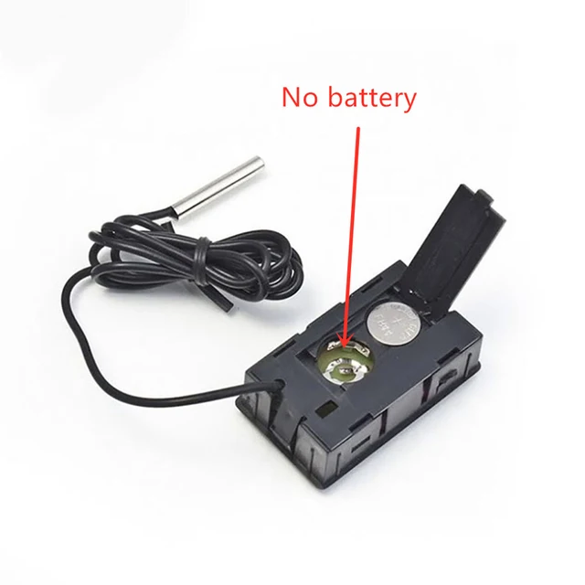 3Db Mini Lcd Digitális Hőmérő 1 Méter Vízálló Szondával Kényelmes Hőmérsékletmérő A Háztartási Hűtőszekrény Akváriumához - Image 5