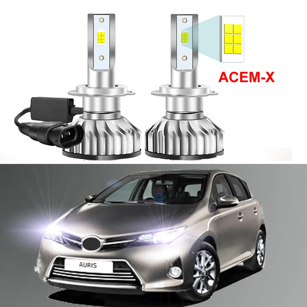 2Pcs For Toyota Auris 2013 2014 2015 2016 2017 2018 HIR2 9012 Led Headlight Bulbs High Low Beam Car LED Headlamp