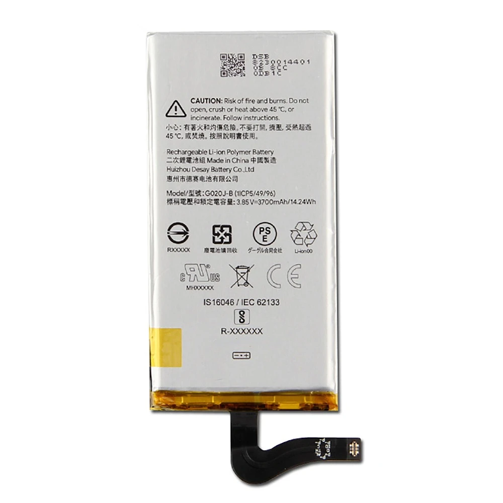 Replacement Battery G020J-B G020I-B G025J-B For Google Pixel 4 XL Pixel4 XL Pixel4 Pixel 4 4A Rechargeable Battery